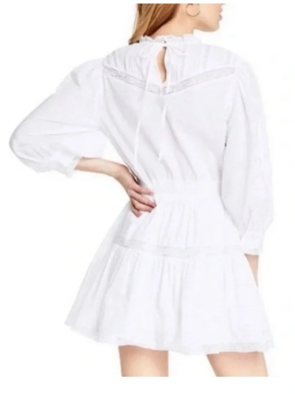 Loveshackfancy x target Talulah white mini dress size small - Picture 3 of 11